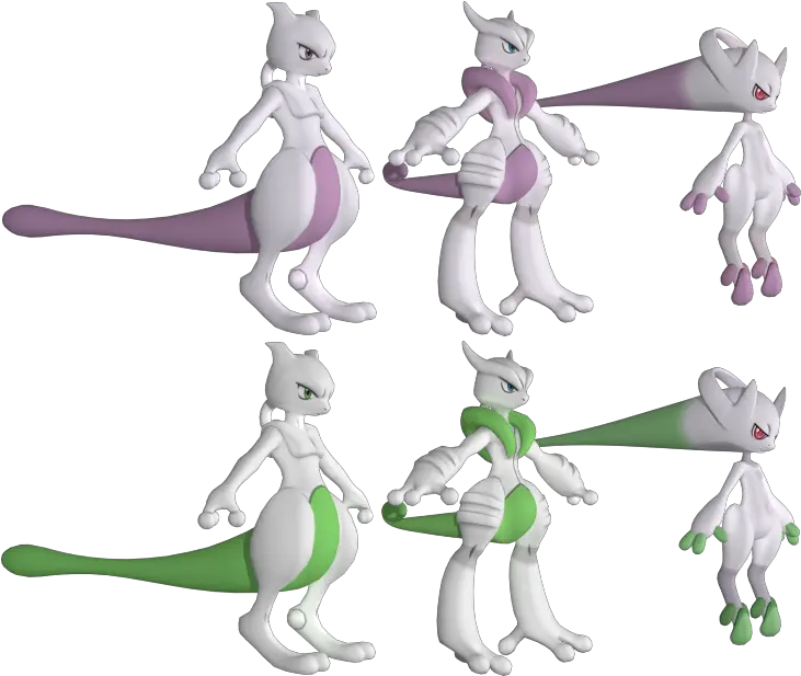 3ds Pokémon X Y 150 Mewtwo The Models Resource Mewtwo Model Png Mewtwo Png
