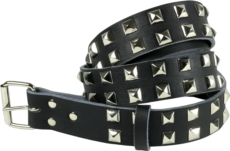 Studded Belt With Pyramid Studs Studded Belt Transparent Png Gucci Belt Png
