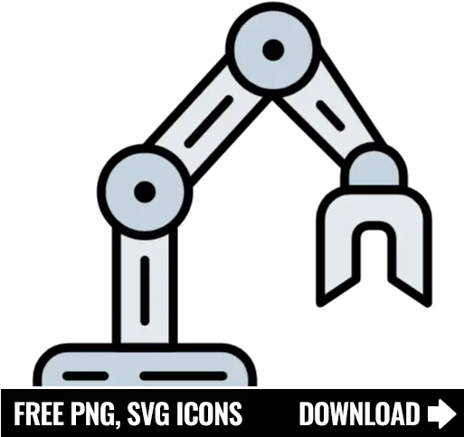 Free Robotic Arm Icon Symbol Png Svg Download Logo Blue Youtube Icon Arms Icon