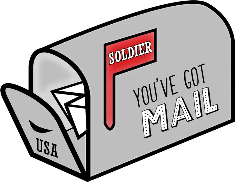 Soldier Youu0027ve Got Mail Printable Stickers Transparent Png Transparent Mailbox Clipart Mail Png