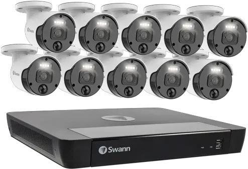 Master Series 4k Hd 10 Camera 16 Channel Nvr Security System Swann Png 32 Degrees Icon X Review