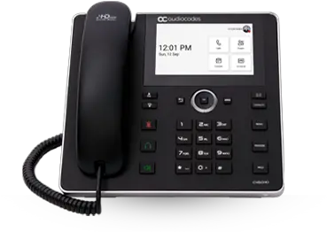 Ip Phones Unified Communications Desk Phones Audiocodes C450hd Teams Png Cisco Phone Icon