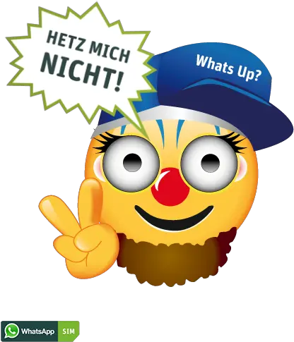 Download Hd Geburtstag Emoji Mit Clown Makeup Und L Cheln Whatsapp Png Clown Emoji Png