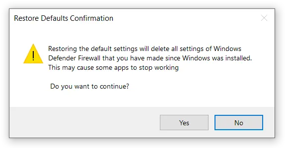 How To Reset Firewall Settings Dot Png Windows 10 Windows Icon Not Responding