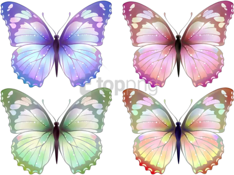 Free Png Download Transparent Butterfly Clip Art Transparent Butterflies Butterfly Clipart Png