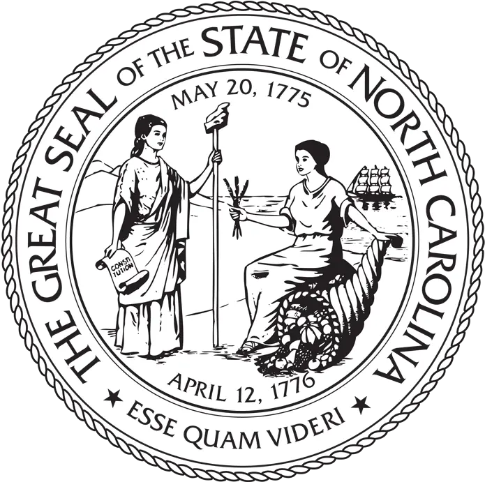 North Carolina Clipart Outline Png North Carolina State Seal North Carolina Png