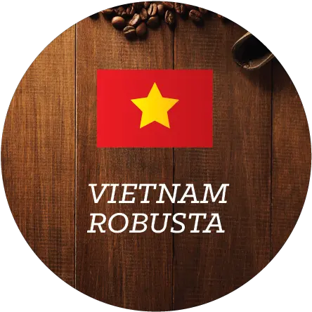 Vietnam Robusta Coffee Beans Circle Png Vietnam Flag Png