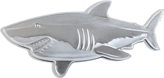 1 Oz Great White Shark Coingl Png Great White Shark Png
