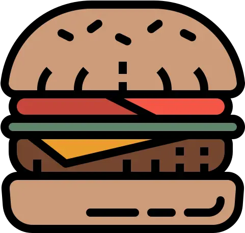 Hamburger Free Vector Icons Designed By Photo3ideastudio Horizontal Png Cheeseburger Icon