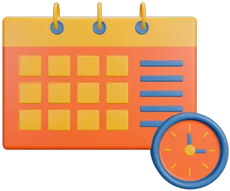 Calendar Icon Download In Isometric Style Horizontal Png Calendar Clock Icon