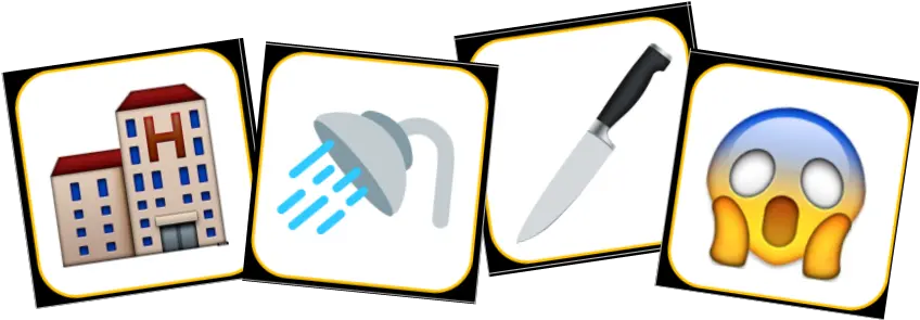 Scary Movie Emoji Scramble Printable Party Game Kitchen Knife Png Party Emoji Png