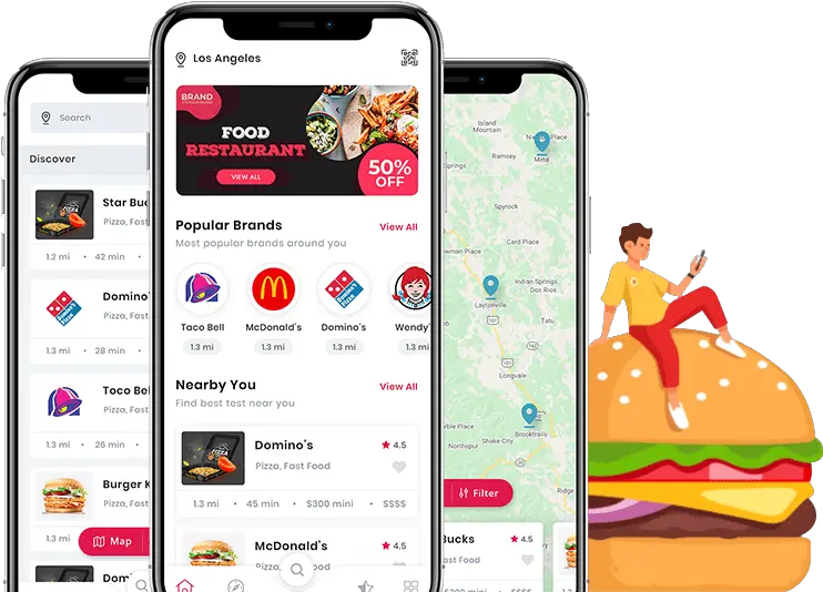 Doordash Clone App Ubereats Grubhub Food Delivery App Smart Device Png Doordash Png