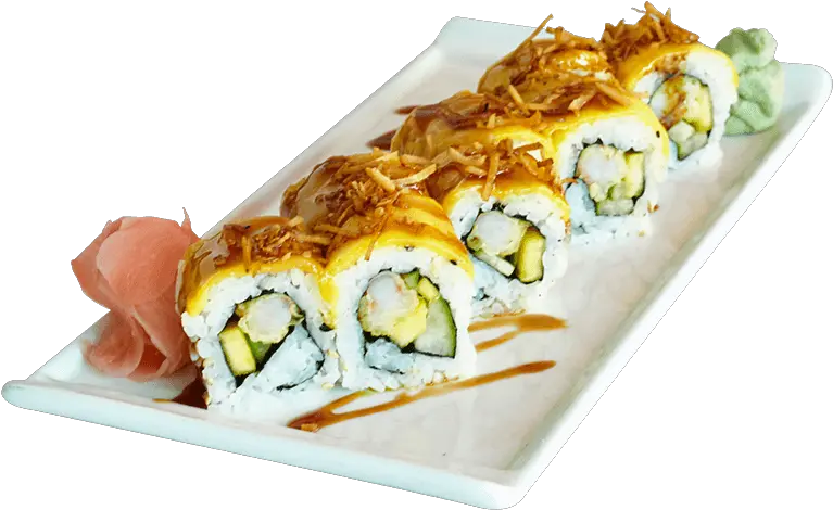 Tropical Roll Plato De Sushi Png Sushi Roll Png