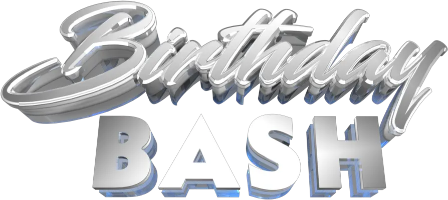 Birthday Bash 3d Text Birthday Bash Text Png Birthday Bash Png
