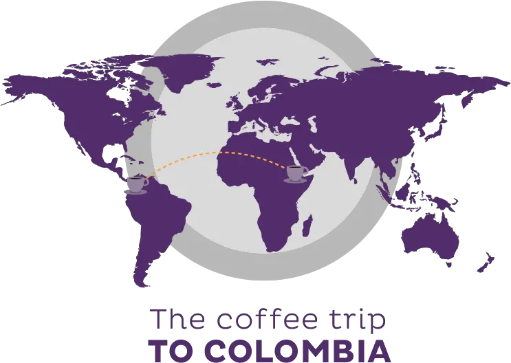 The History Of Colombian Coffee Café De Colombia World Map Of Calendars Png Colombia Map Png