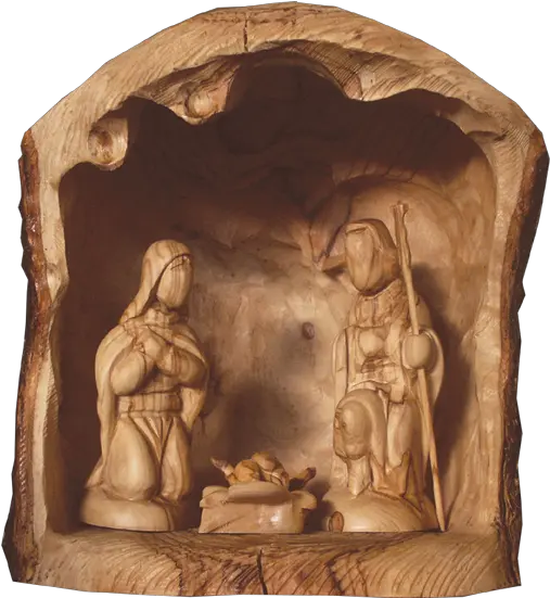 Olive Wood Joyful Nativity Set Carving Png Nativity Scene Png