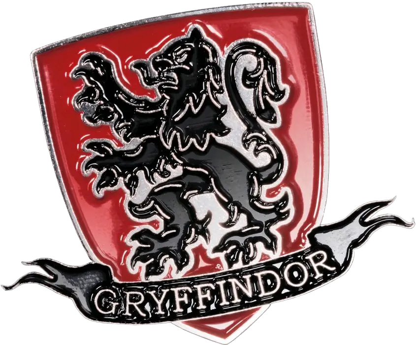 Harry Potter Gryffindor Emblem Enamel Pin By Ikon Clip Art Png Gryffindor Logo Png