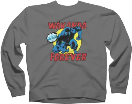 Shop Marvelu0027s Design By Humans Collective Store Sweater Png Wakanda Icon