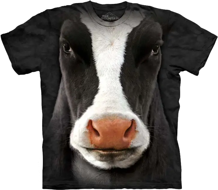 Black Cow Face T Shirt With Cow Png Cow Face Png