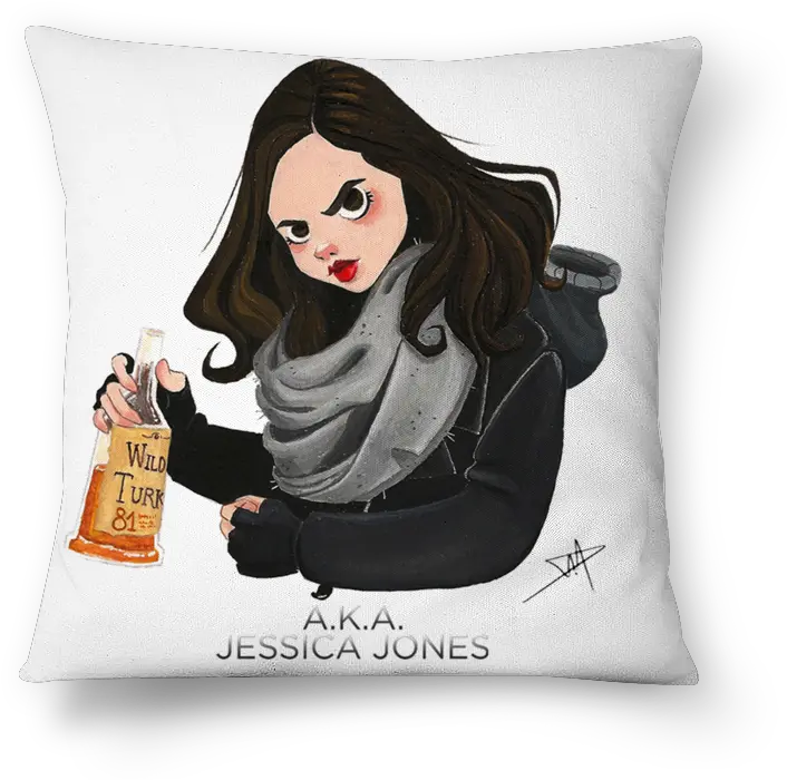 Almofada Jessica Jones De Danielle Jessica Jones Fanart Png Jessica Jones Png