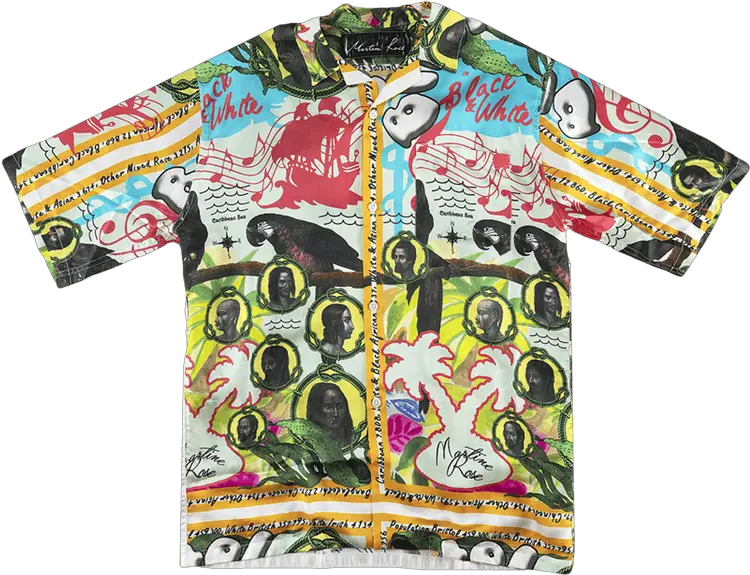 Martine Rose Hawaiian Shirt U0027bristolu0027 Martine Rose Graphic Design Png Hawaiian Shirt Png