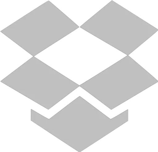 Silver Dropbox Icon Dropbox Logo Grey Png Dropbox Logo Png