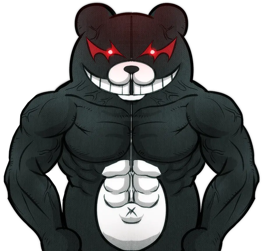 Download View Samegoogleiqdbsaucenao Dr Spr Monokuma Bufm Transparent Buff Monokuma Png Monokuma Png