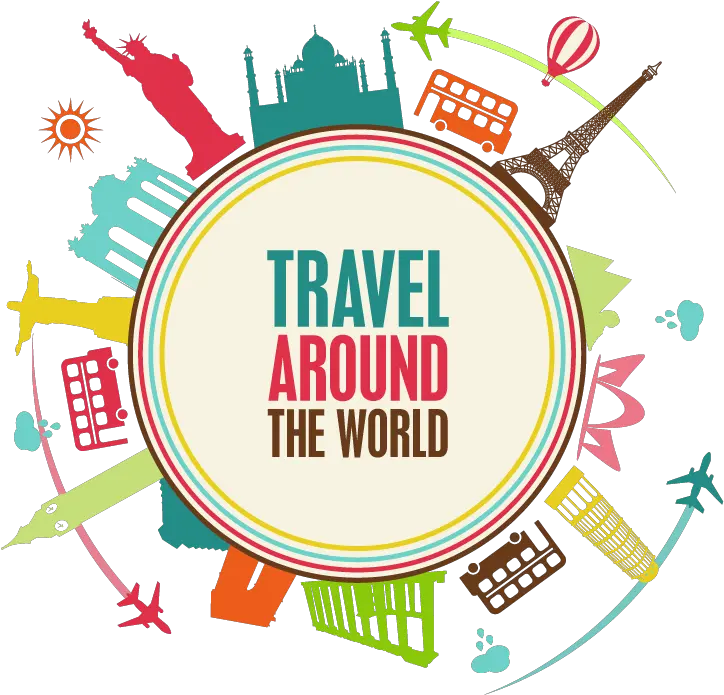 Travel Background Transparent Png Traveller All Around The World Travel Clipart Png