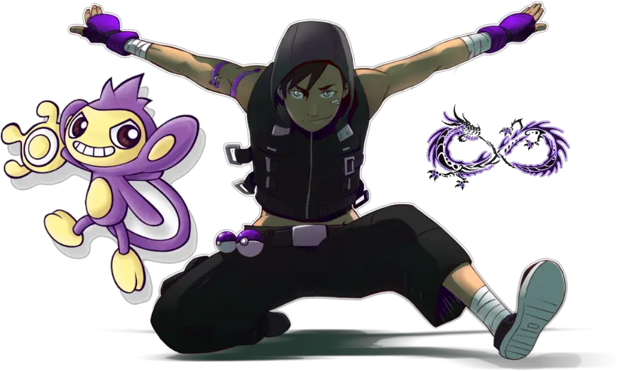 Ninja Trainer Sean Pokequests Male Cool Pokemon Trainer Oc Png Pokemon Trainer Transparent