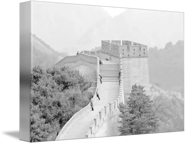 Great Wall Of China In Black And White By Jim Nesterwitz Great Wall Of China Black Png Great Wall Of China Png