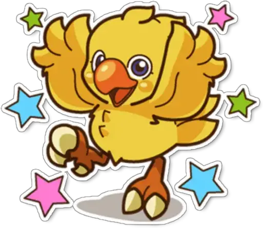 Chocobo Stickers Per Whatsapp Final Fantasy Chocobo Png Chocobo Png