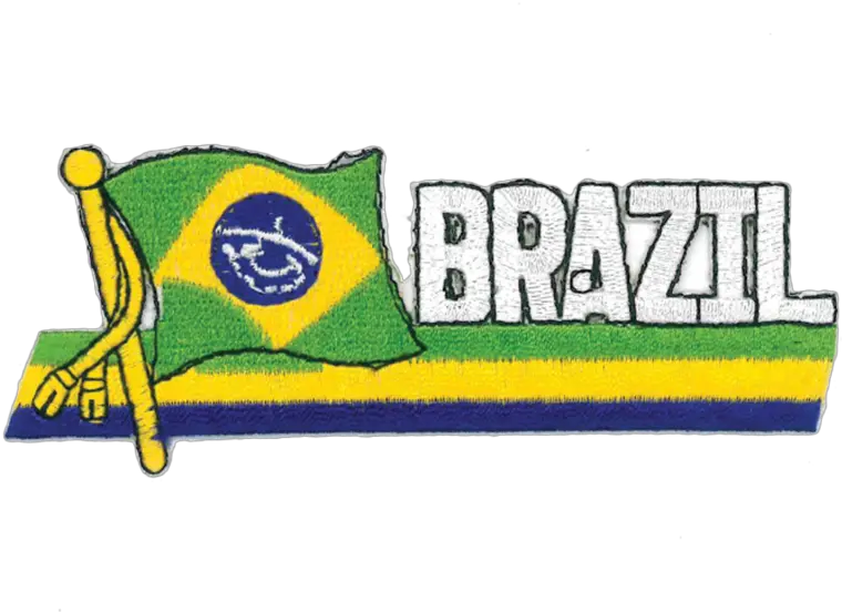 1416 Brazil Flag Patch 45w Flag Png Brazil Flag Png