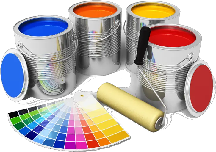 Paint Buckets Color Paint Cans Png Paint Bucket Png