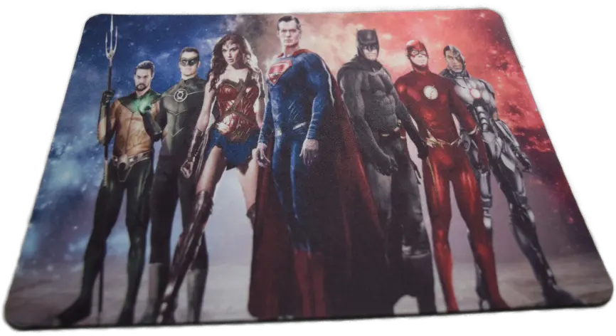 Dc Comics Superhero Mouse Pad Superman Batman Flash Cyborg Wonder Woman Green Lantern Aquila Man Mp 183 Walmartcom Justice League Batman Vs Superman Png Flash Superhero Icon