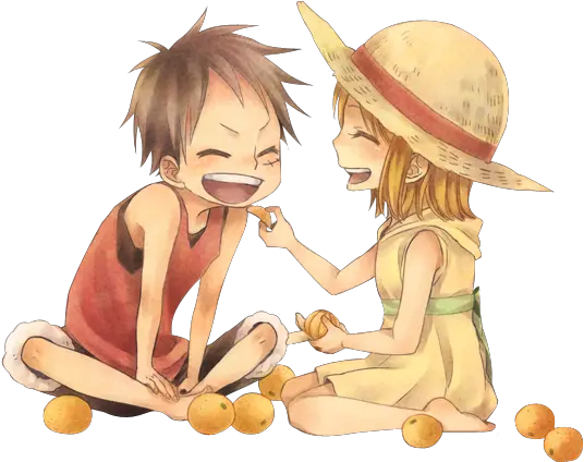 Render One Piece Luffy X Nami Png Luffy Png