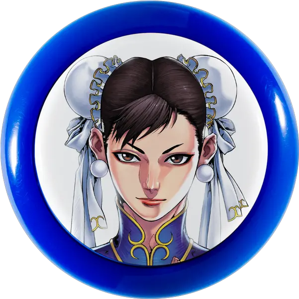 Street Fighter V X Sanwa Denshi Character Pushbutton Bun Png Chun Li Icon