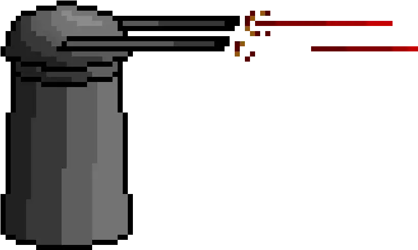 Pixel Art Laser Gun Transparent Png Gun Turret Pixel Art Laser Gun Png