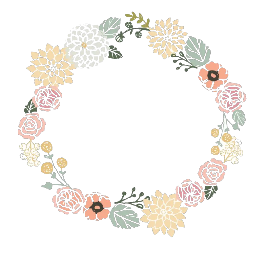 Free Flower Clipart Background Flower Frame Vector Png Flower Circle Png