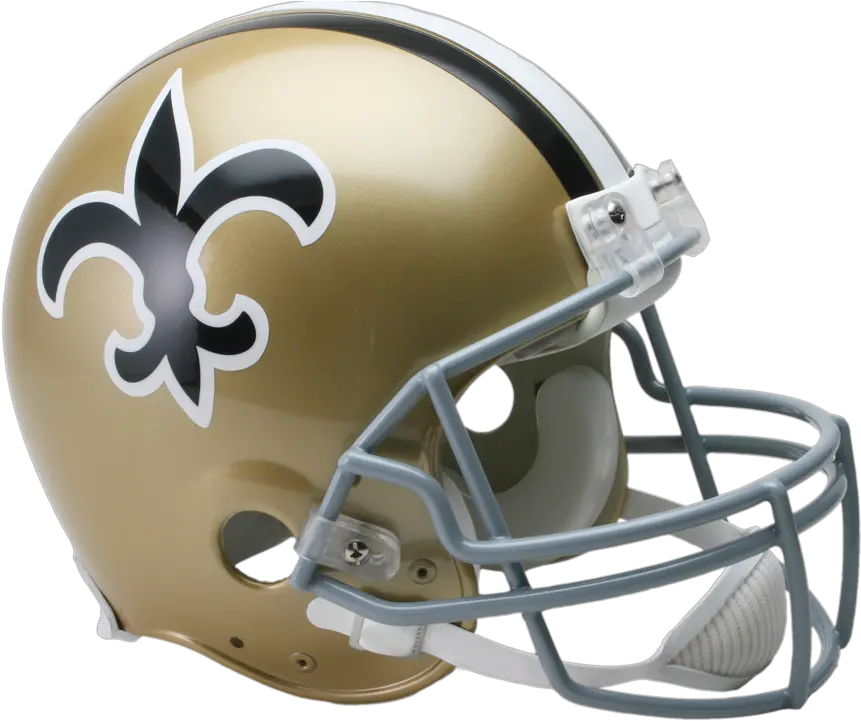 New Orleans Saints Mini Vsr4 Throwback 67 75 Green Bay Packers Helmet Png New Orleans Saints Logo Png