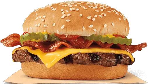 Bacon Cheeseburger Hungry Jacks Whopper Png Cheeseburger Png