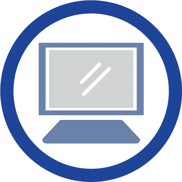 Download Gauging Your Technology Skills Computer Skills Blue Icon Png Computer Skills Icon