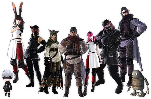 Final Fantasy Xiv Shadowbringers Yorha Dark Apocalypse Fictional Character Png Yorha Icon