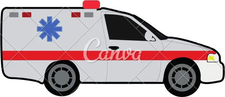 Clip Art Side View Of An Ambulance With Transparent Transparent Side Of Ambulance Car Png Ambulance Transparent
