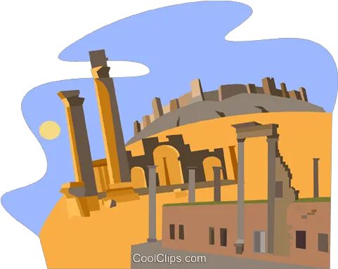 Bosra Royalty Free Vector Clip Art Ancient City Clipart Png City Clipart Png