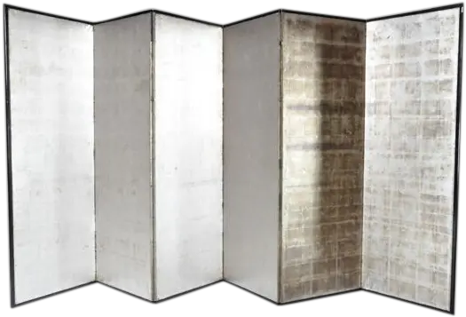 This Japanese Silver Screen Panel Consists Of Six Panels Horizontal Png Glass Panel Png