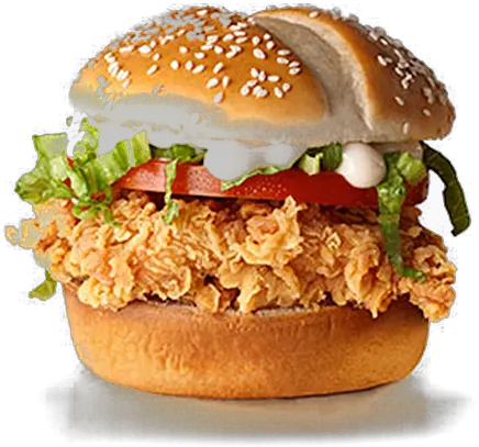 Download Hd Kfc Chicken Bucket Png Kfc Zinger Burger Png Burger Png