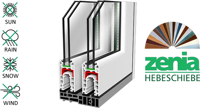 Zenia Hebeschiebe Pvc Window And Door System Products Selenit 75 Png Rain On Window Png