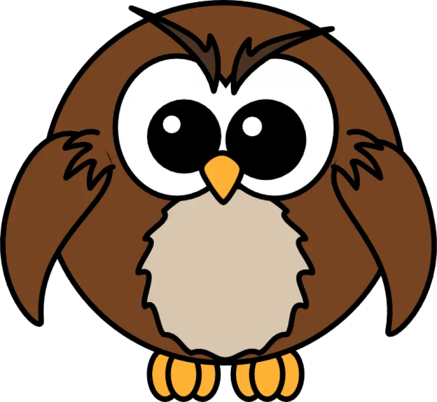 Cartoon Owl Clip Art Clipartingcom Cute Animals Clip Art Owl Transparent Background