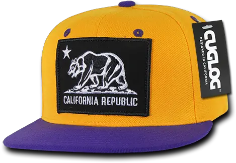 Blue California Cali Republic Flag Bear Black Patch Snapback California Republic Snapback Hat Png Wei Wuxian Icon
