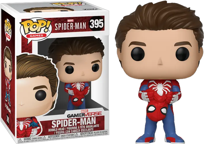 Marvelu2019s Spider Man 2018 Unmasked Spiderman U2013 Funko Pop Vinyl Figure Figurine Pop Spider Man Png Spiderman Ps4 Png